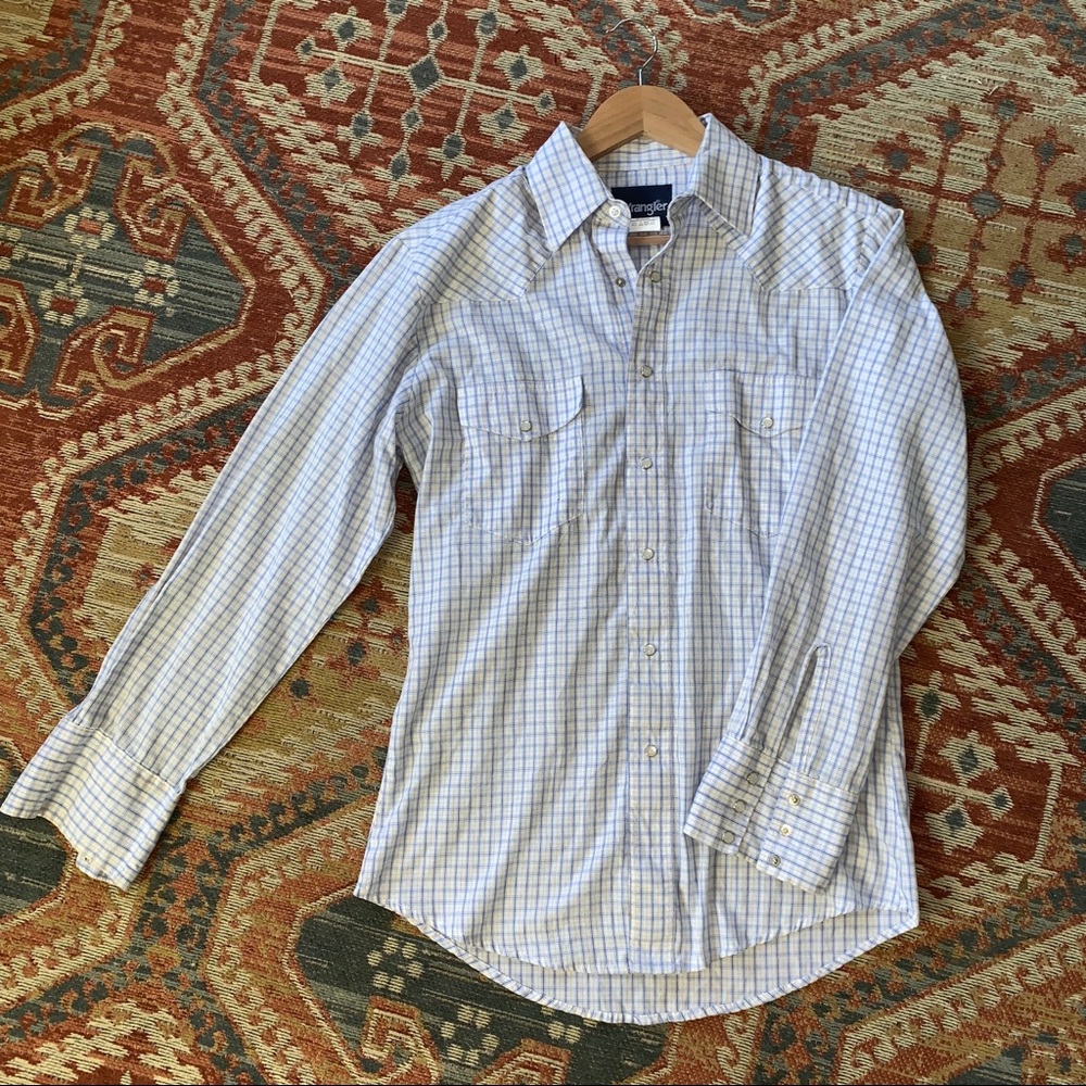 Mens pearl snap wrangler